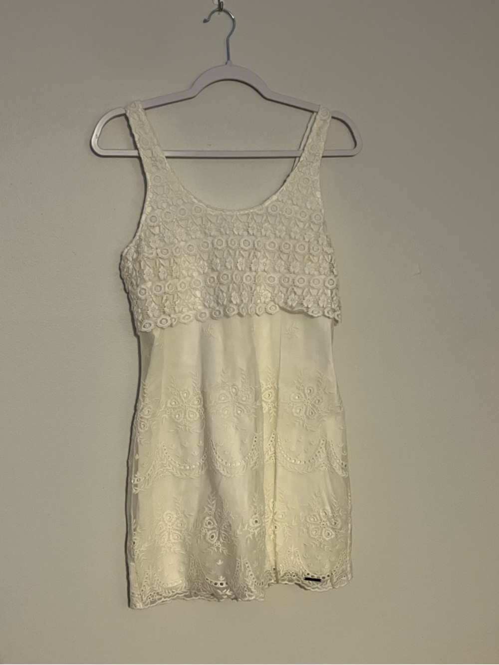 Abercrombie & Finch White Lace Mini Dress